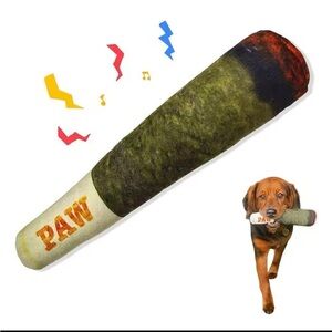 PAW DogToy - Cigar Design Plush Dog Toy